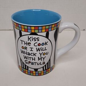 Funny Kiss the Cook Ceramic Mug